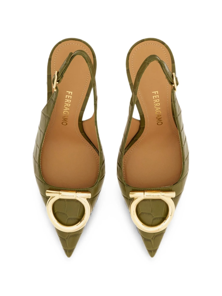 Pantofi "Sara Croc 65MM" Slingback - Img 8