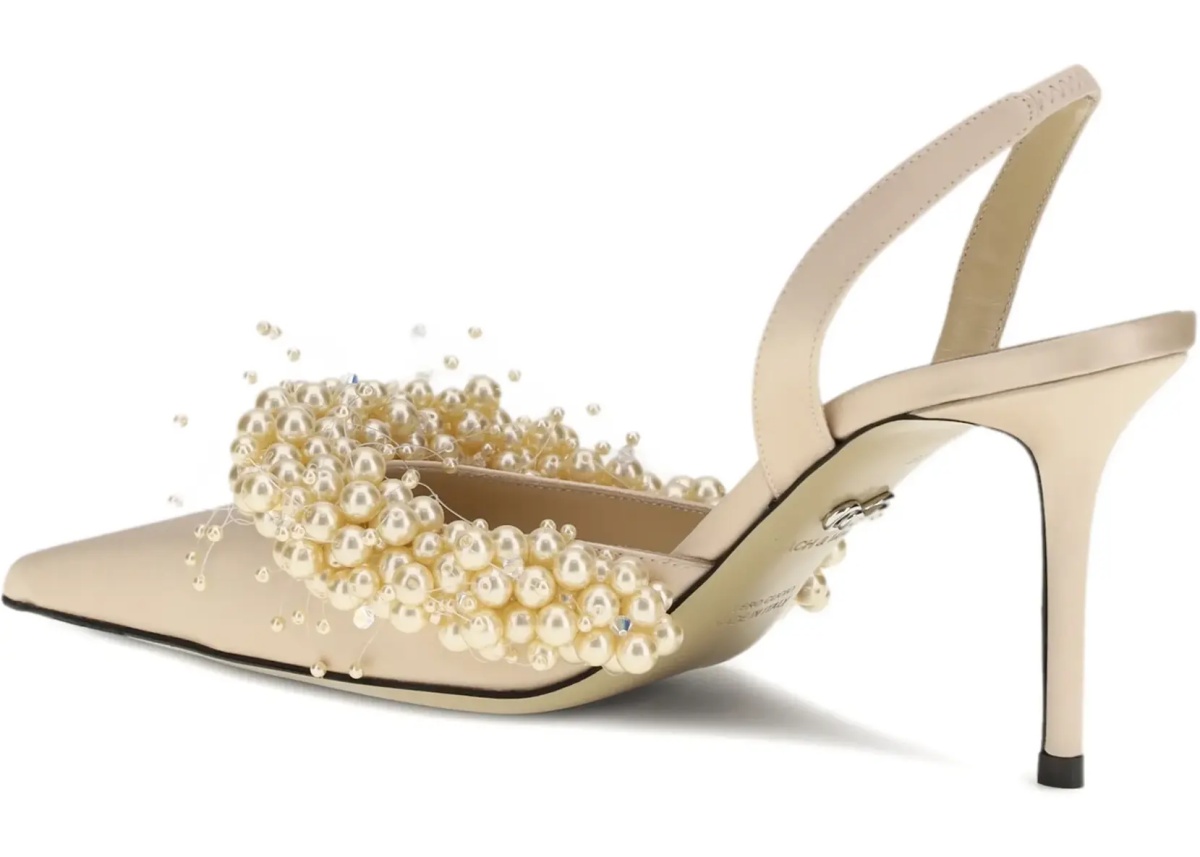 Pantofi Slingback Pumps with pearls - Img 4