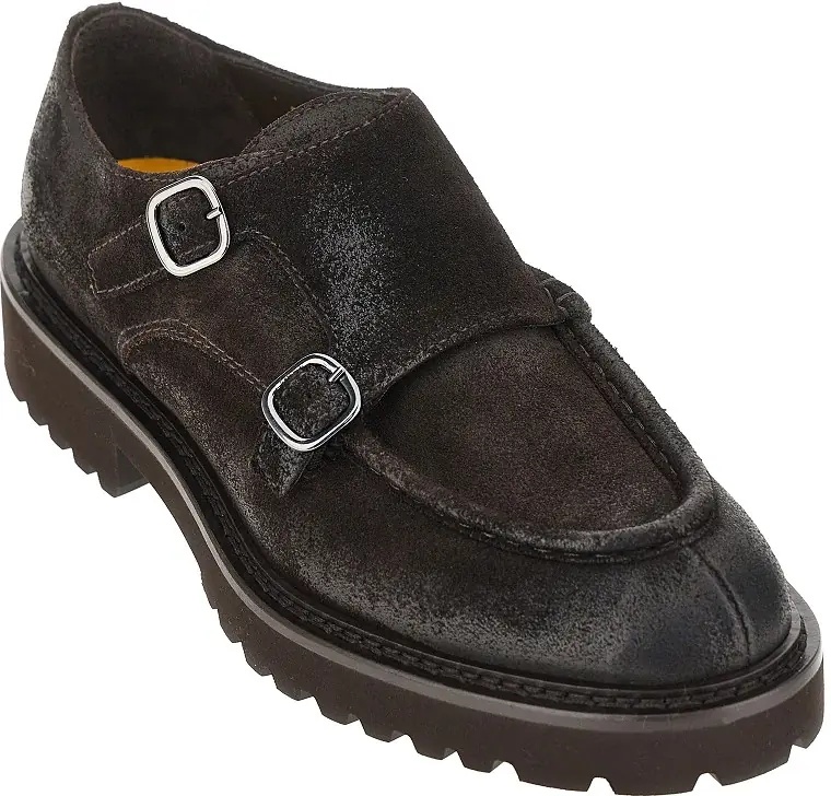 Pantofi Suede leather Double Monk shoes - Img 2