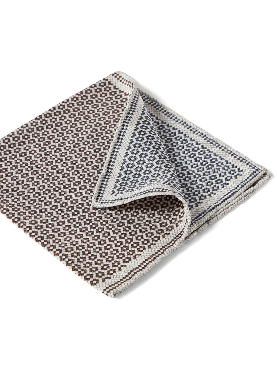 Papion Brunello Cucinelli multicolor din matase - Img 4