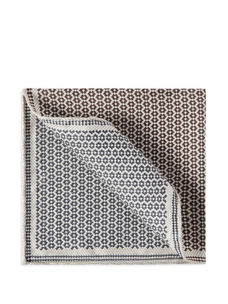 Papion Brunello Cucinelli multicolor din matase - Img 6