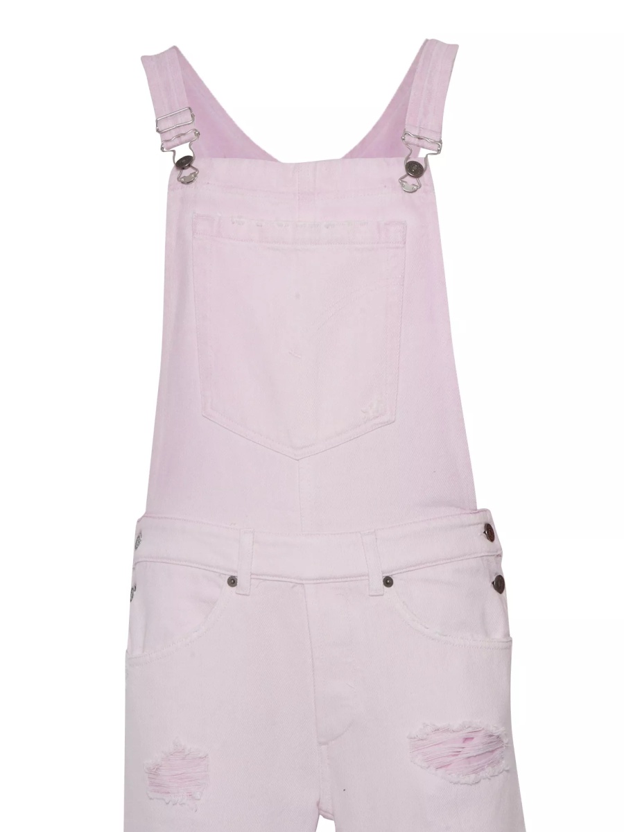 Pink denim overalls - Img 2