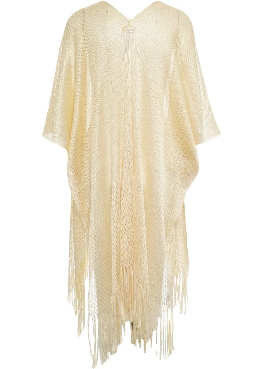 Poncho Poncho with fringes - Img 3