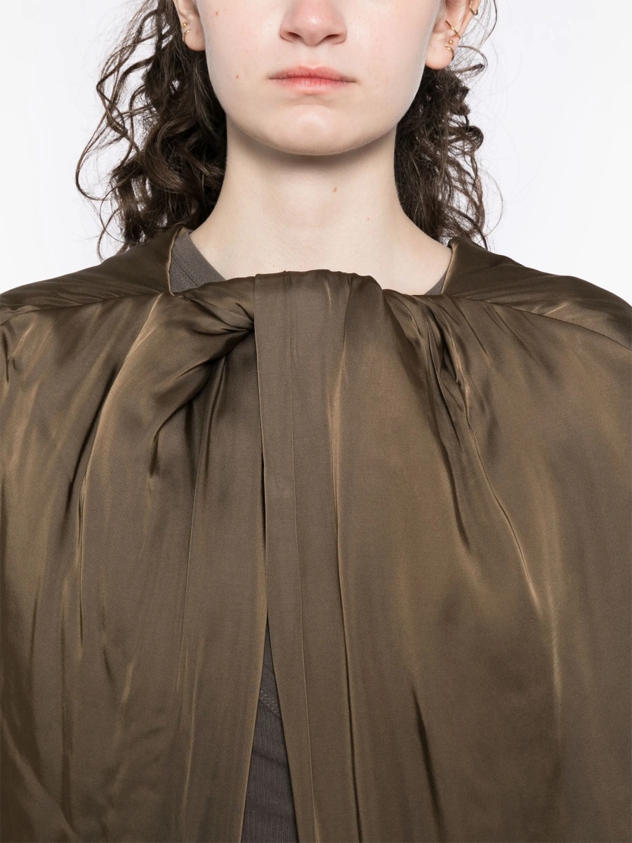 Poncho Rick Owens maro din vascoza si acetat - Img 5