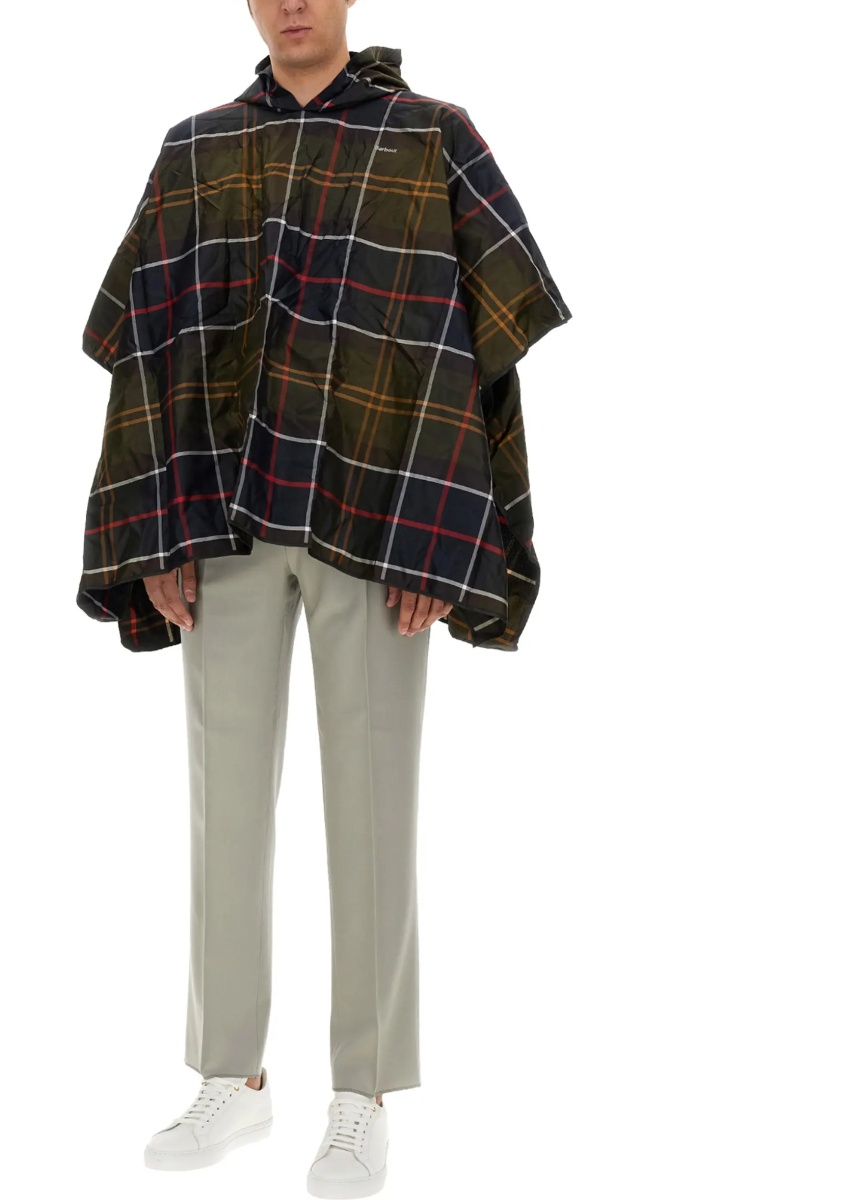 Poncho With Tartan Pattern - Img 4