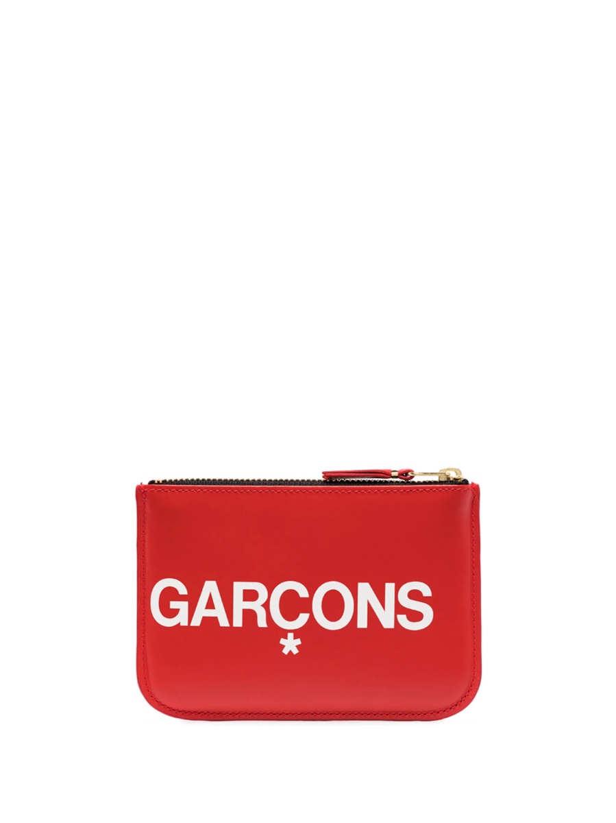 Portofel Comme des Garçons rosu din piele - Img 2