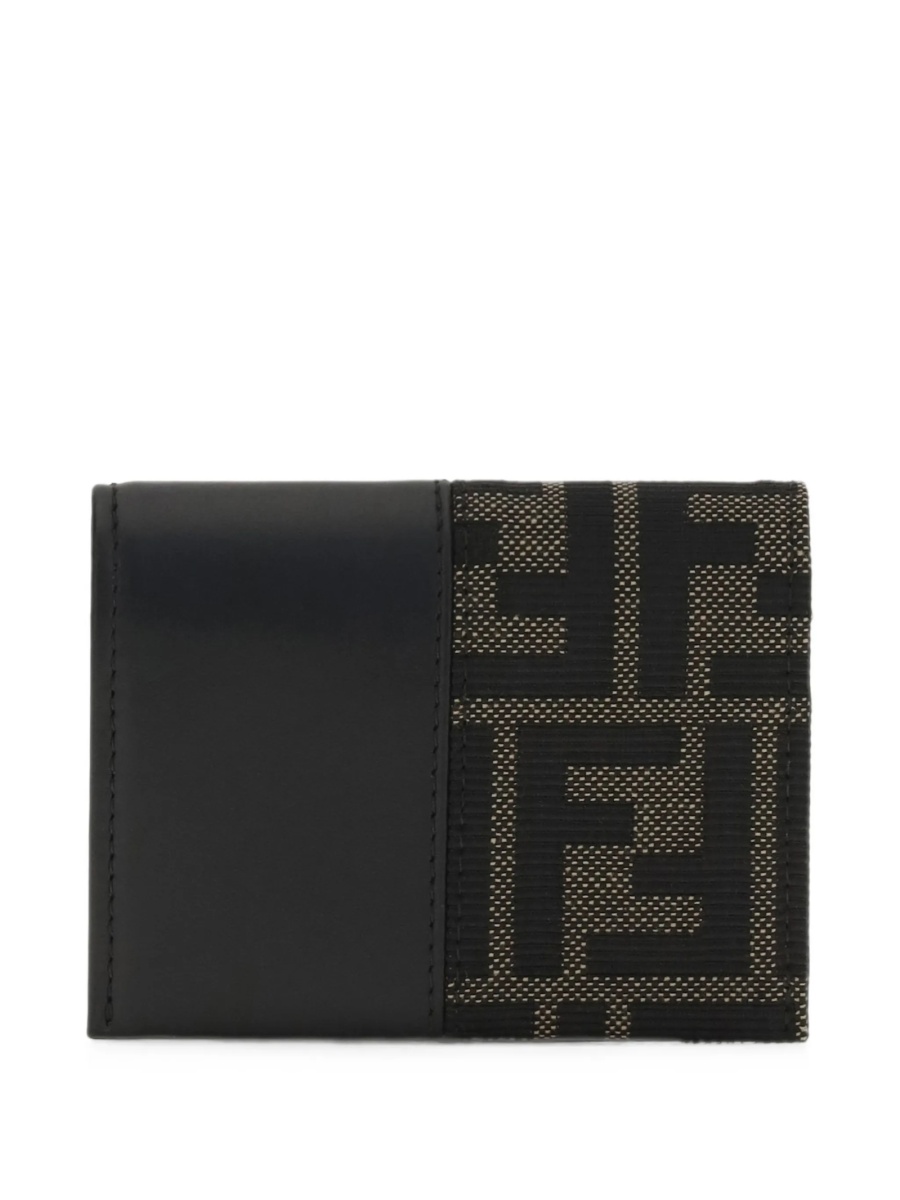 Portofel Fendi negru din piele - Img 2