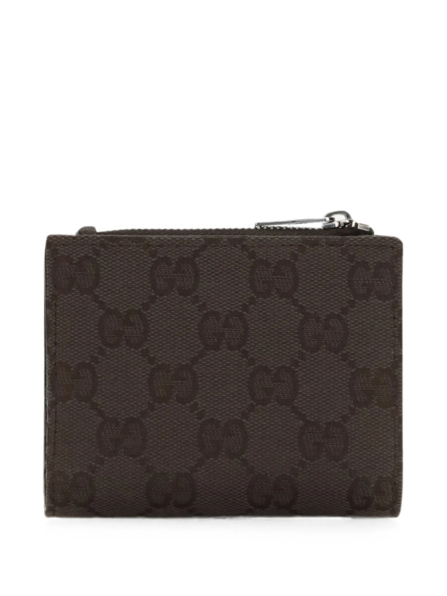 Portofel Gucci maro din material textil - Img 3