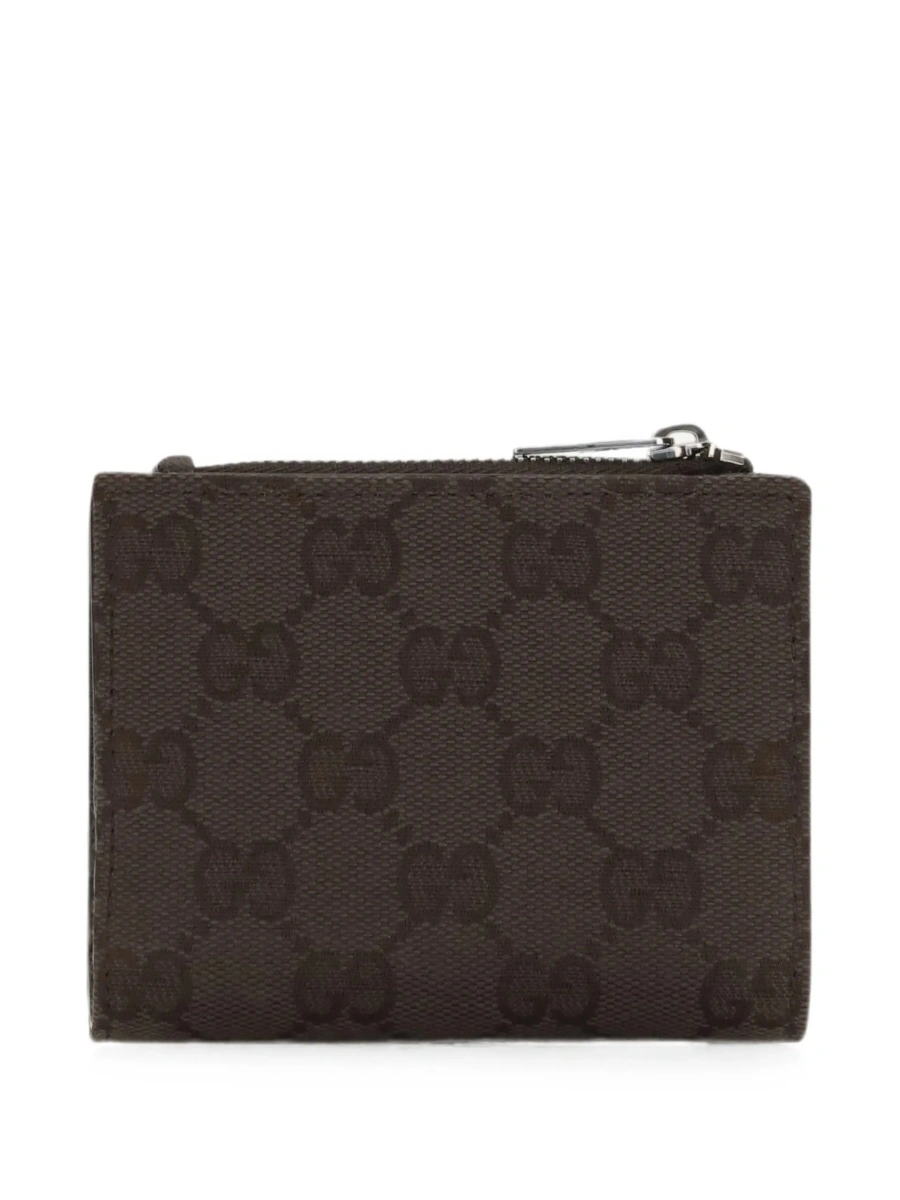 Portofel Gucci maro din material textil - Img 3
