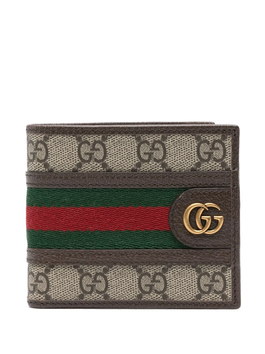 Portofel Gucci 'Ophidia' bej din piele si canvas GG - Img 6