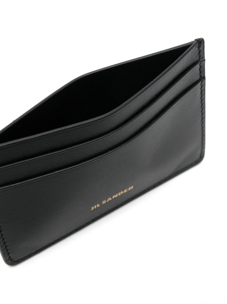 Portofel Jil Sander negru din piele - Img 3