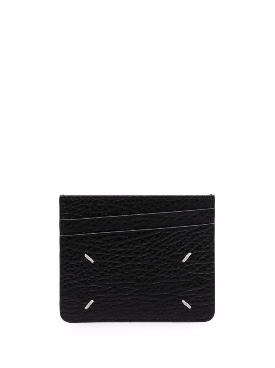 Portofel Maison Margiela negru din piele - Img 2