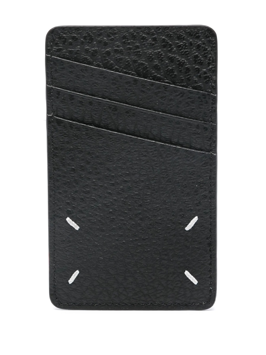Portofel Maison Margiela negru din piele - Img 2