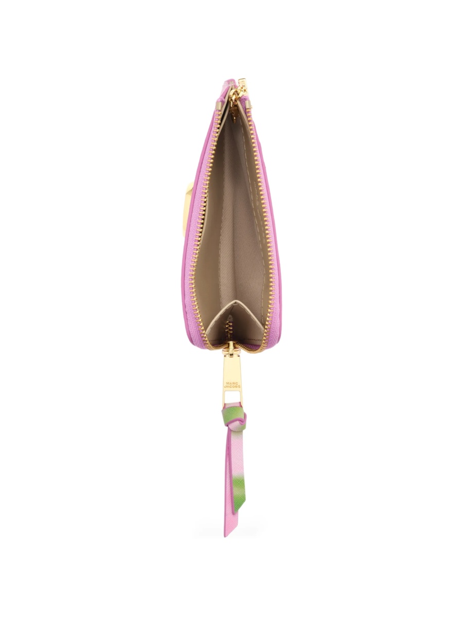 Portofel Marc Jacobs snapshot roz din poliuretan si piele - Img 3