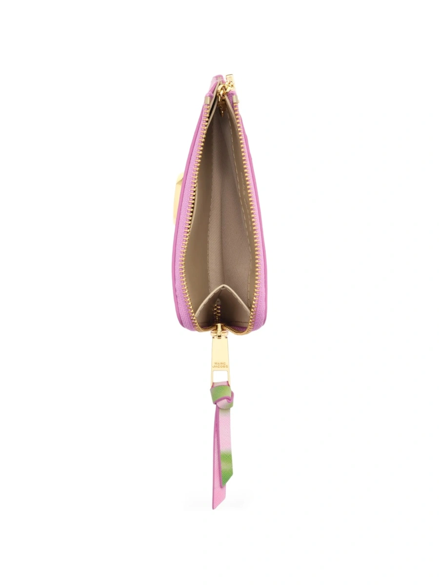Portofel Marc Jacobs snapshot roz din poliuretan si piele - Img 3