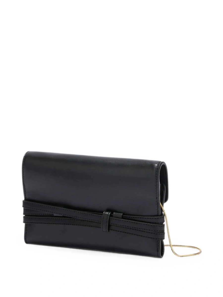 Portofel Moschino negru din piele si poliuretan - Img 2