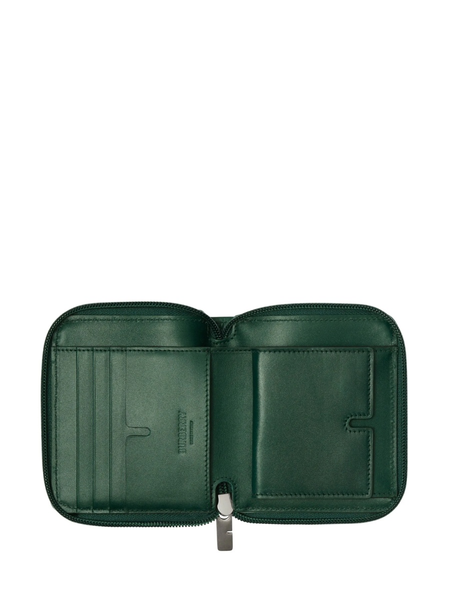 Portofel Peuterey verde din piele si poliamida - Img 3