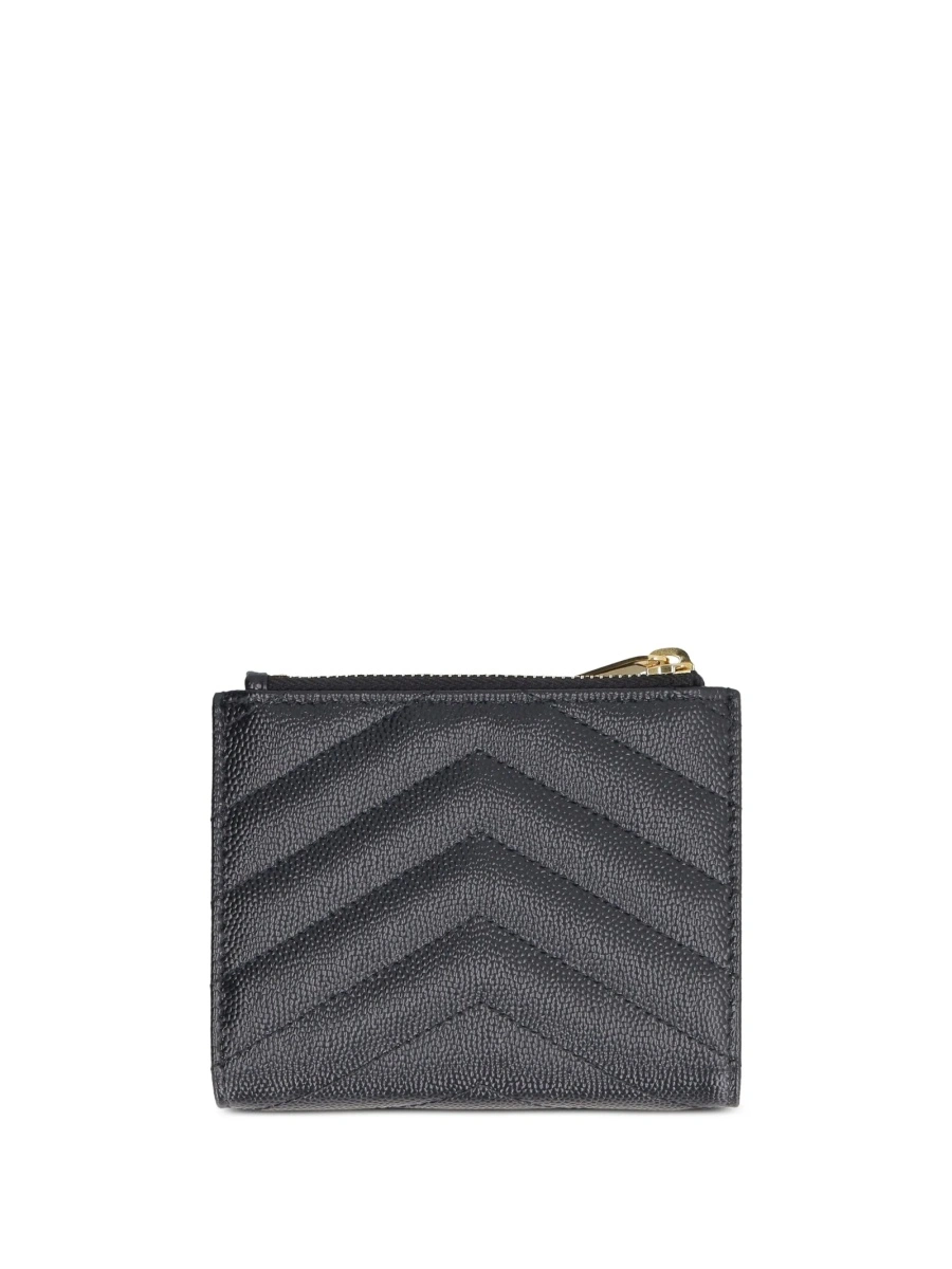 Portofel Saint Laurent negru din piele - Img 2