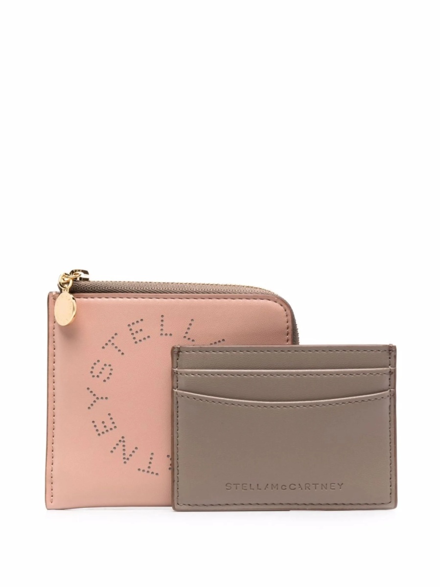 Portofel Stella McCartney roz din poliuretan - Img 4