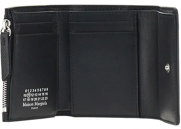 Portofele Grained leather tri-fold wallet - Img 3