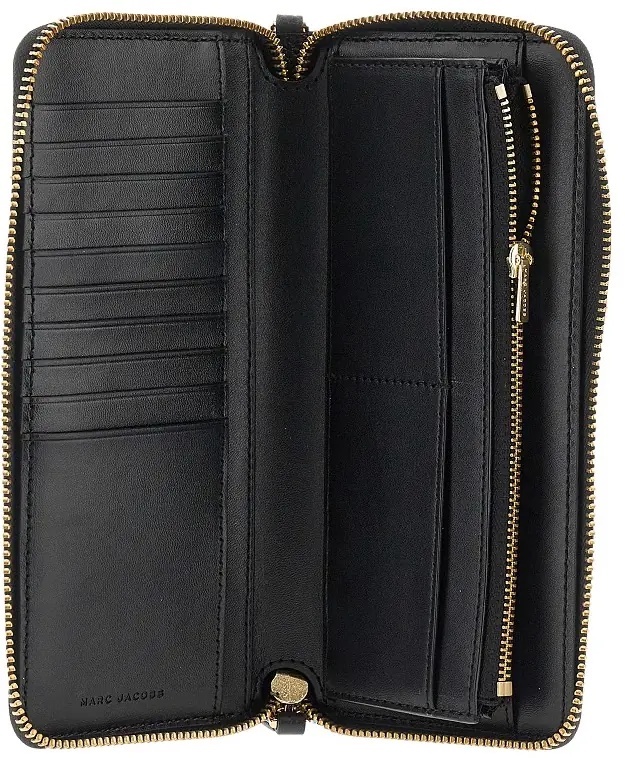 Portofele Grained leather zip-around wallet - Img 3
