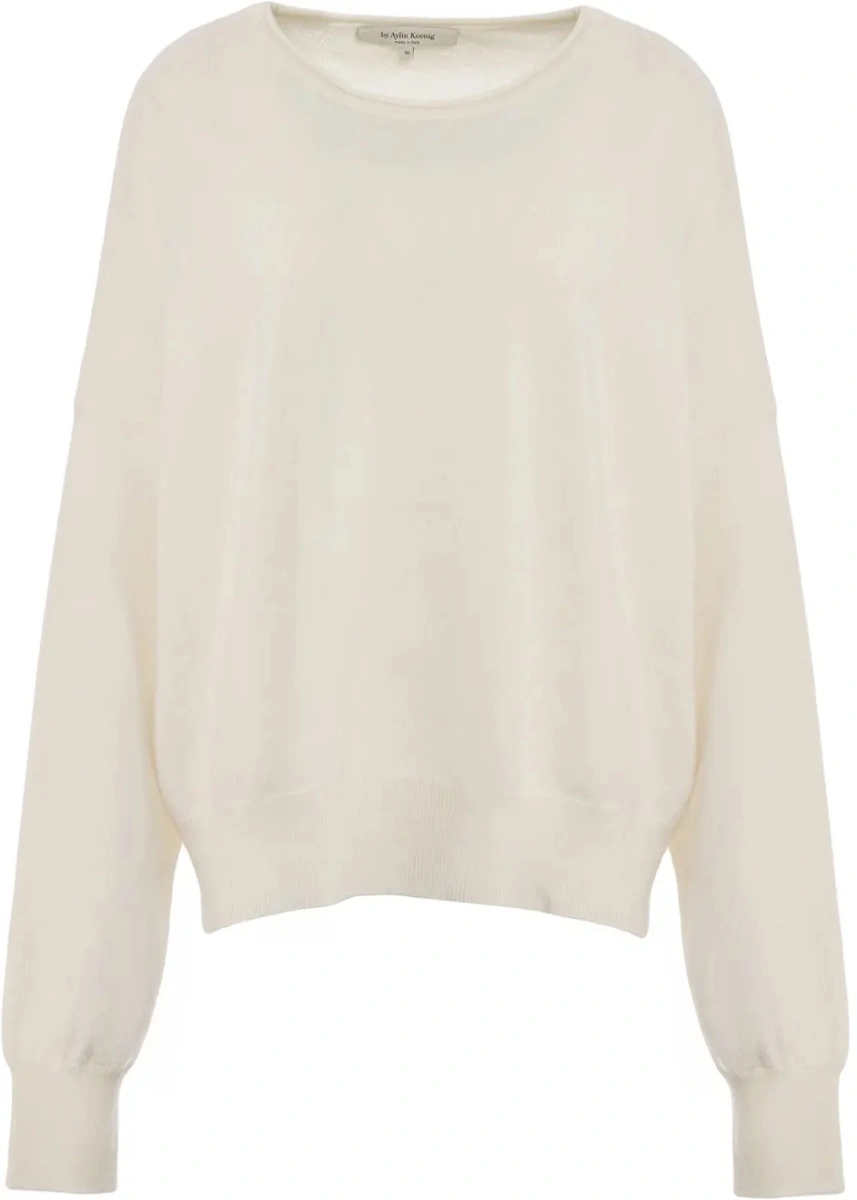 Pulover Aylin Koenig alb din casmir - Img 2