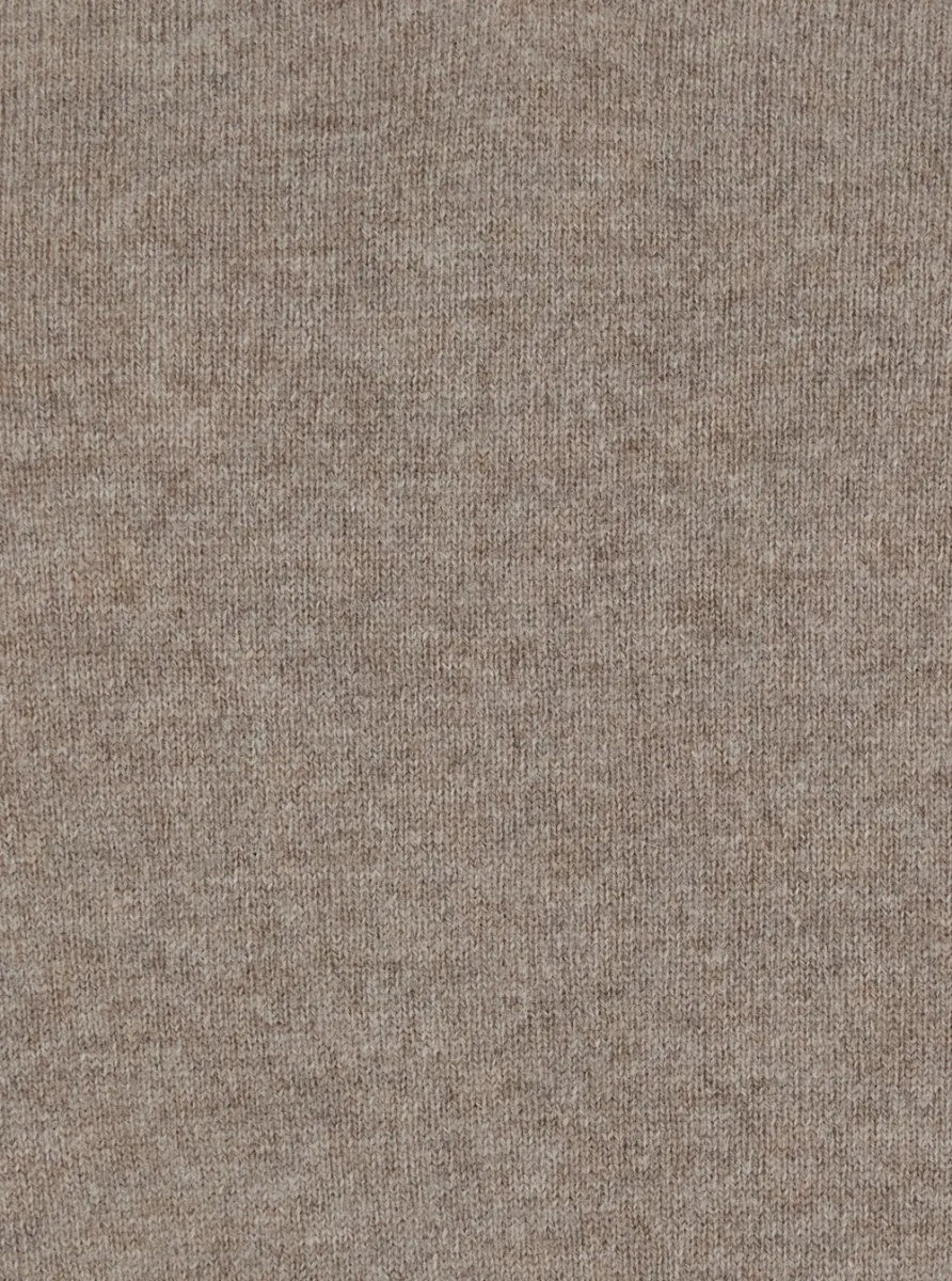 Pulover Beige V-Neck Sweater in Wool and Cashmere for Men - Img 3