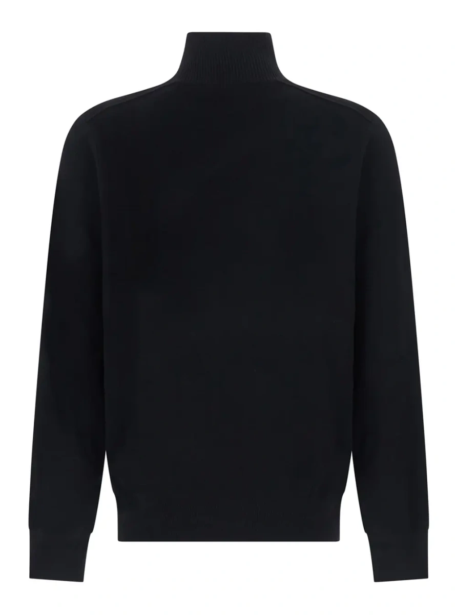 Pulover Burberry negru din lana merinos - Img 2