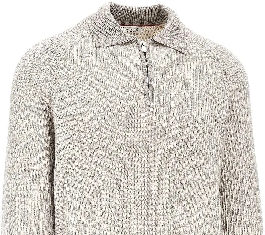 Pulover Cashmere knit polo sweater - Img 2