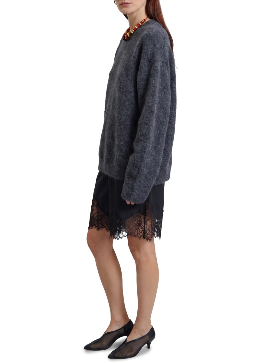 Pulover Dark Timea Mohair Fuzzy Sweater - Img 2