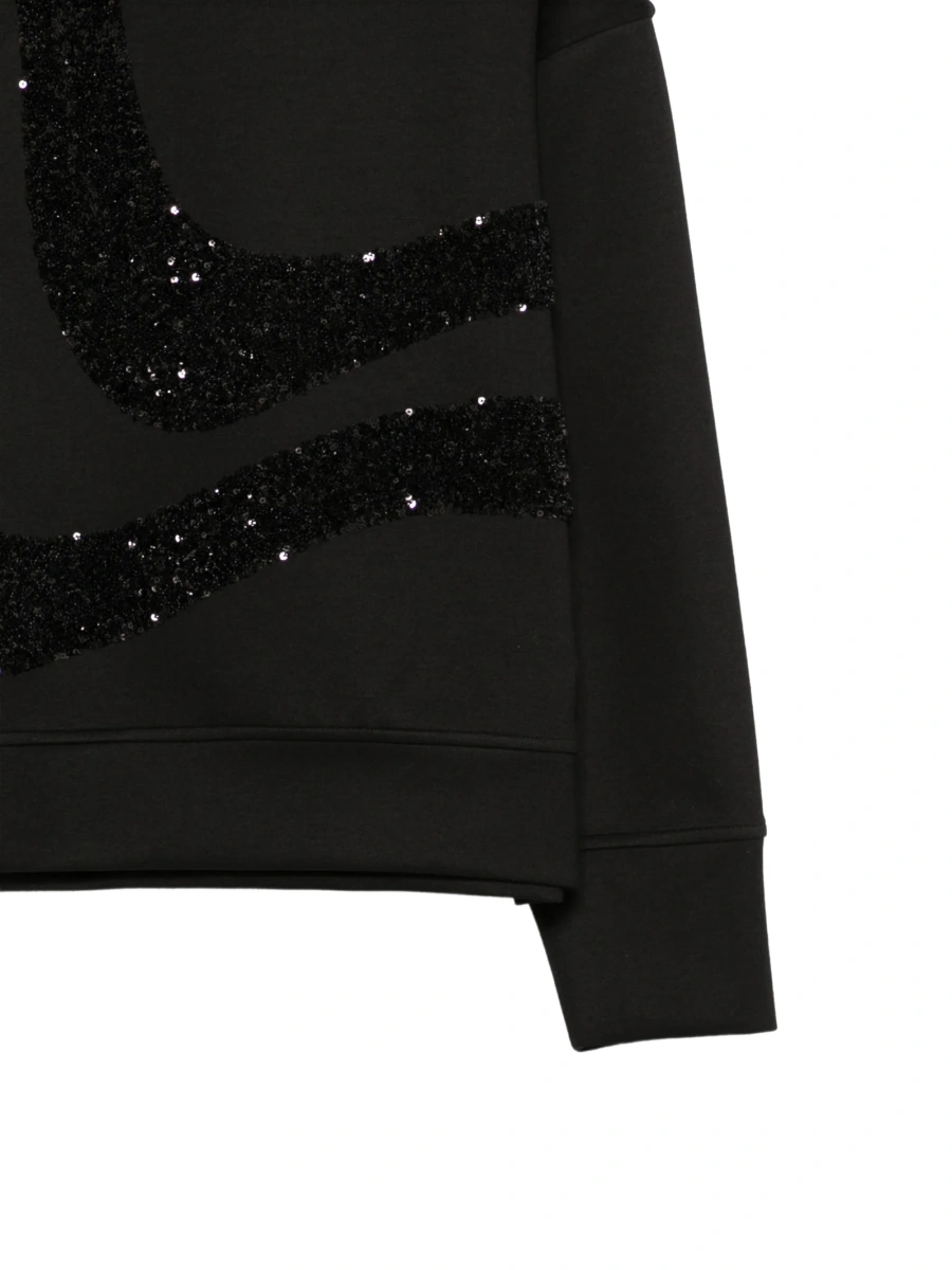 Pulover Emporio Armani negru din polyester si elastan - Img 3