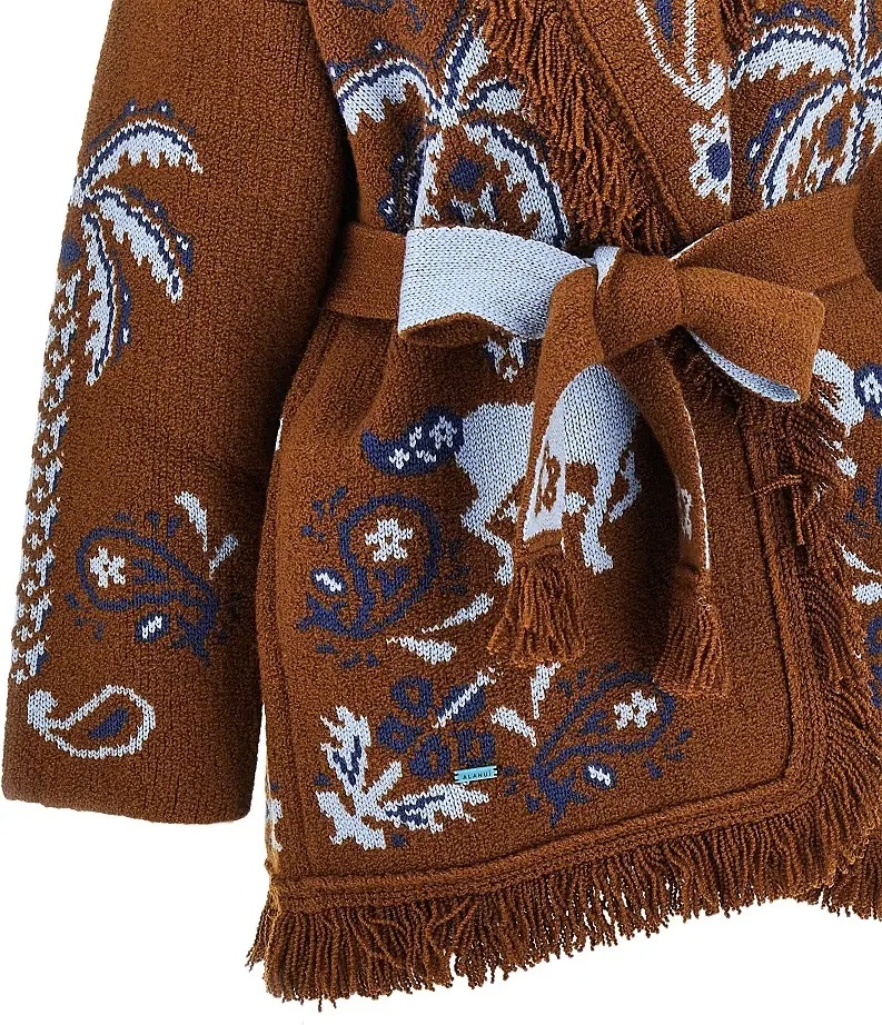 Pulover Island Roots jacquard wool cardigan - Img 2