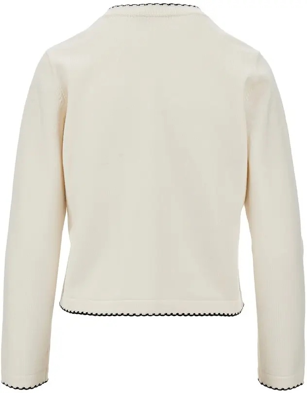 Pulover 'Kendra' cardigan with scalloped edges - Img 3