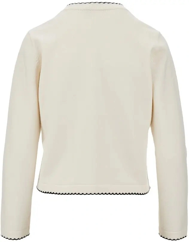 Pulover 'Kendra' cardigan with scalloped edges - Img 3