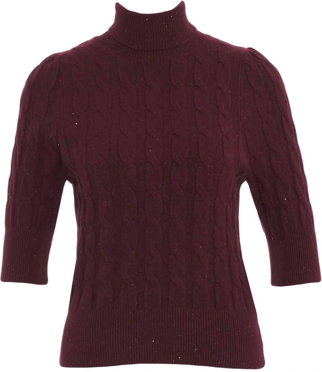 Pulover Knit sweater with cable-knit pattern - Img 2