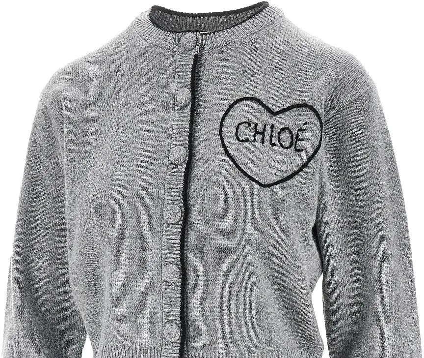 Pulover Logo embroidery wool and cashmere cardigan - Img 2