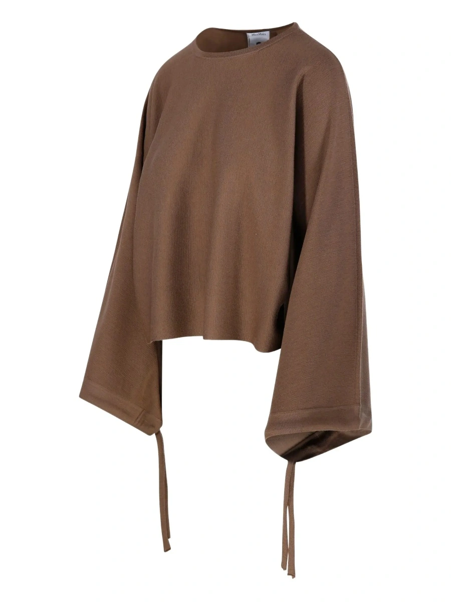 Pulover Max Mara maro din lana - Img 5