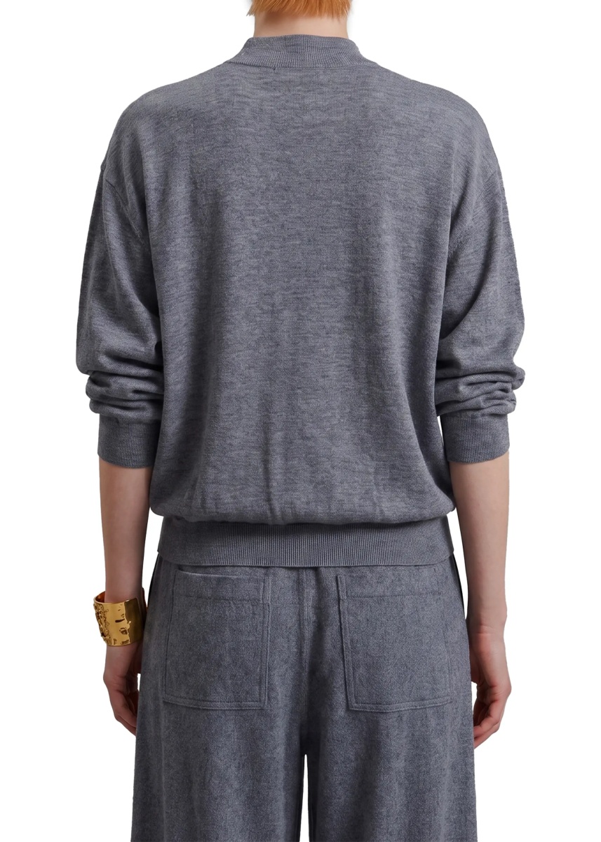 Pulover Melange Rue Padded High Neck Sweater - Img 4