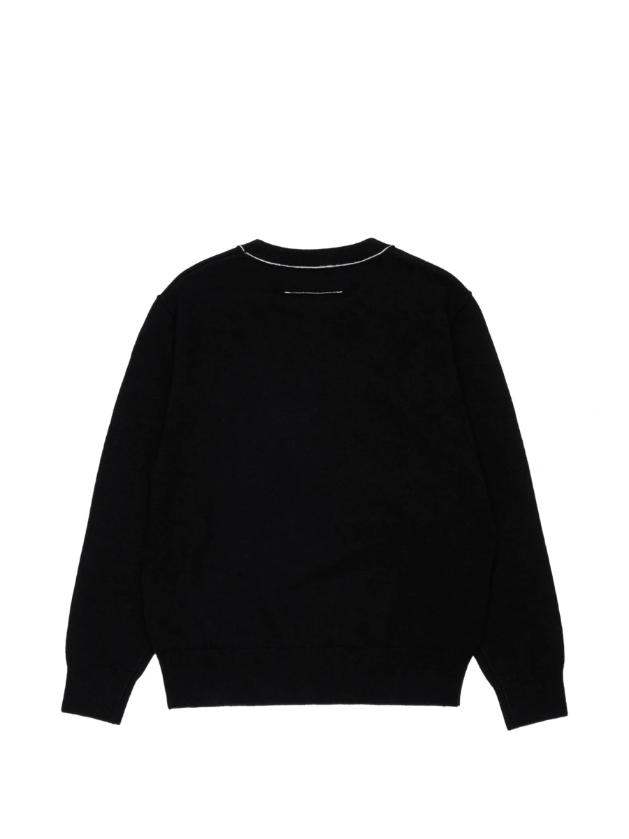 Pulover MM6 Maison Margiela negru - Img 2