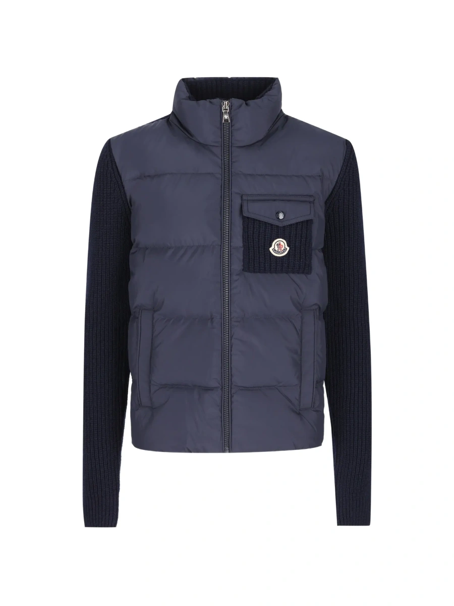 Pulover Moncler albastru din bumbac - Img 7
