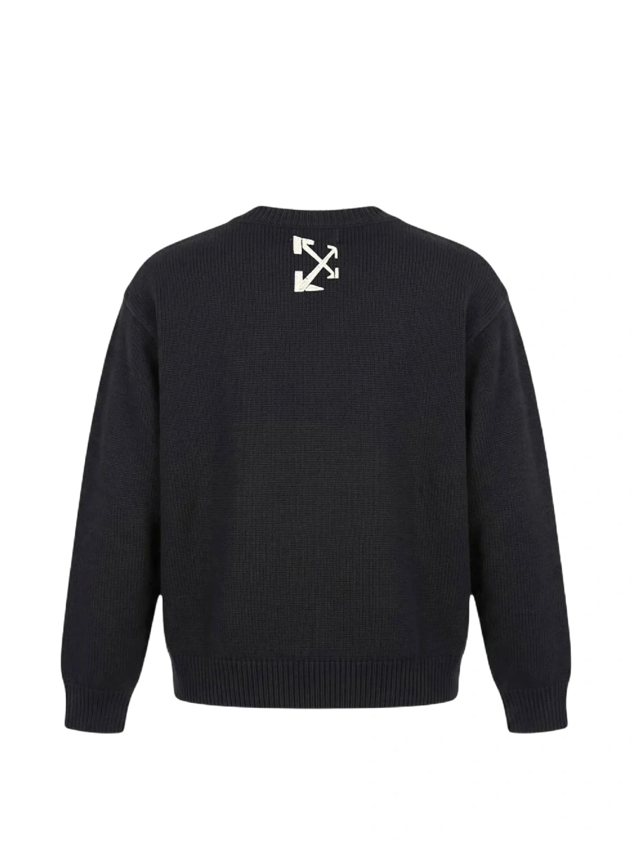 Pulover Off-White negru - Img 2