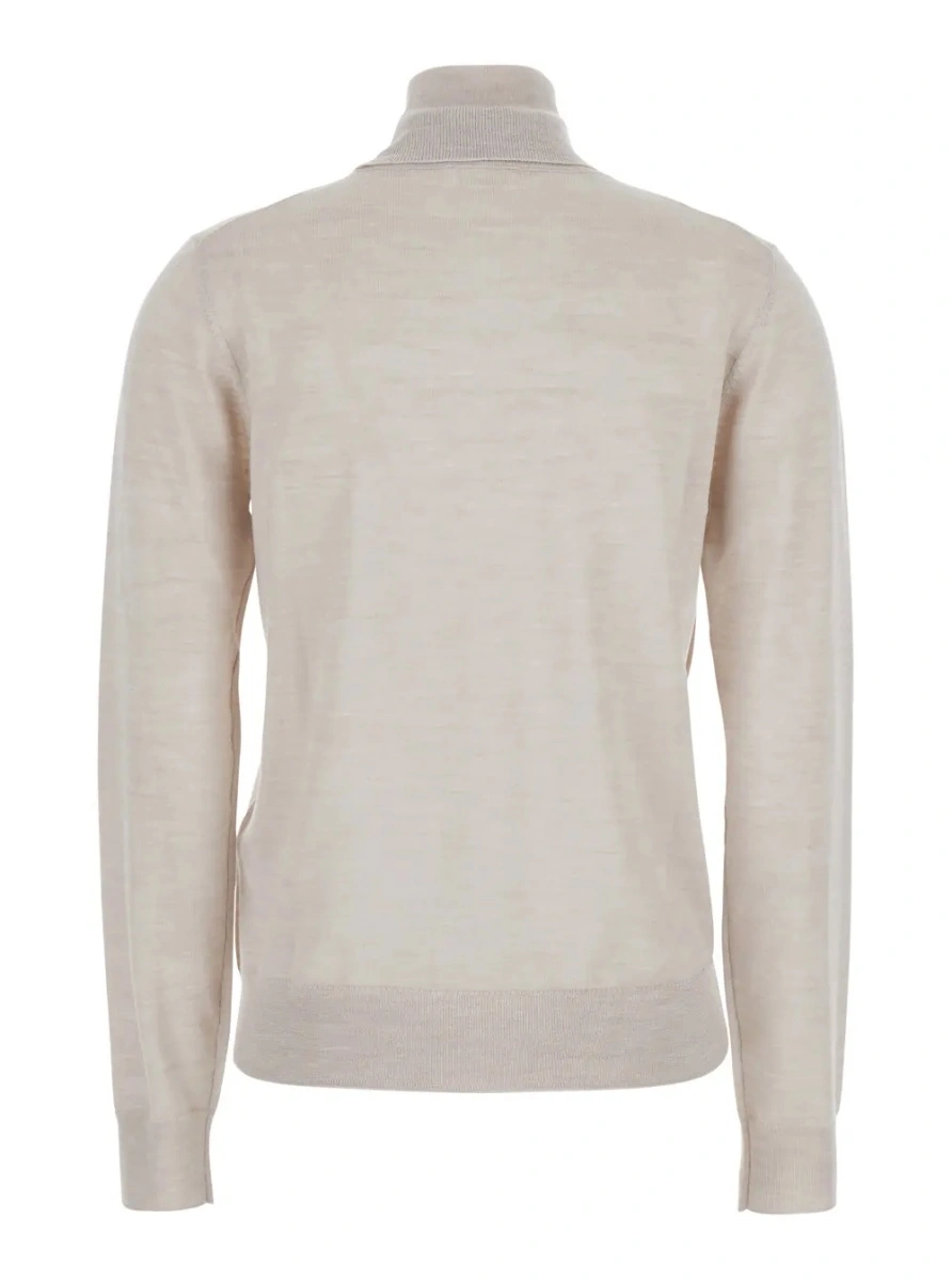 Pulover P.A.R.O.S.H. Beige Turtleneck Sweater in Wool Blend Woman - Img 2