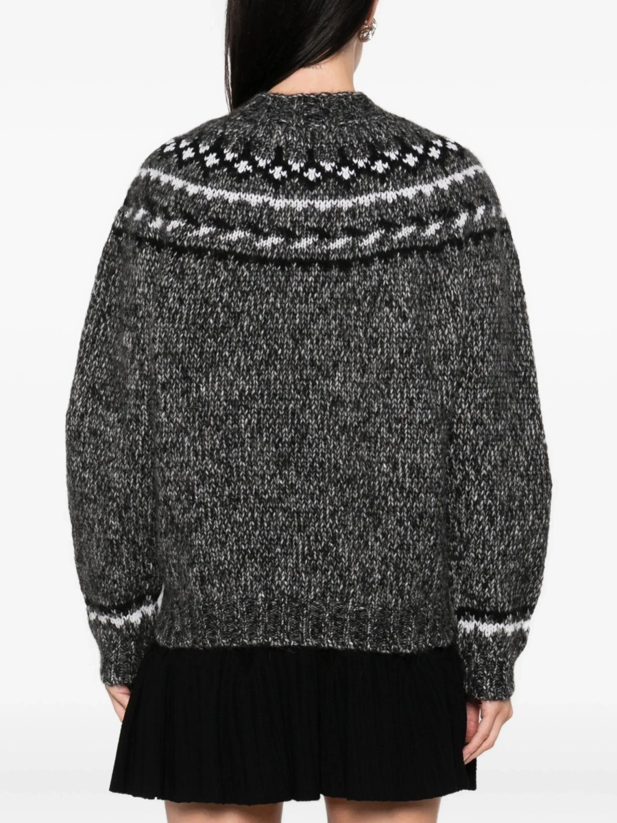 Pulover P.A.R.O.S.H. Grey Crewneck Sweater in Wool Blend Woman - Img 6