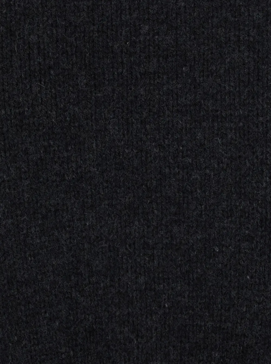 Pulover 'PARTH' Dark Grey Sweater with round neck and ribbed details in cashmere Women - Img 3