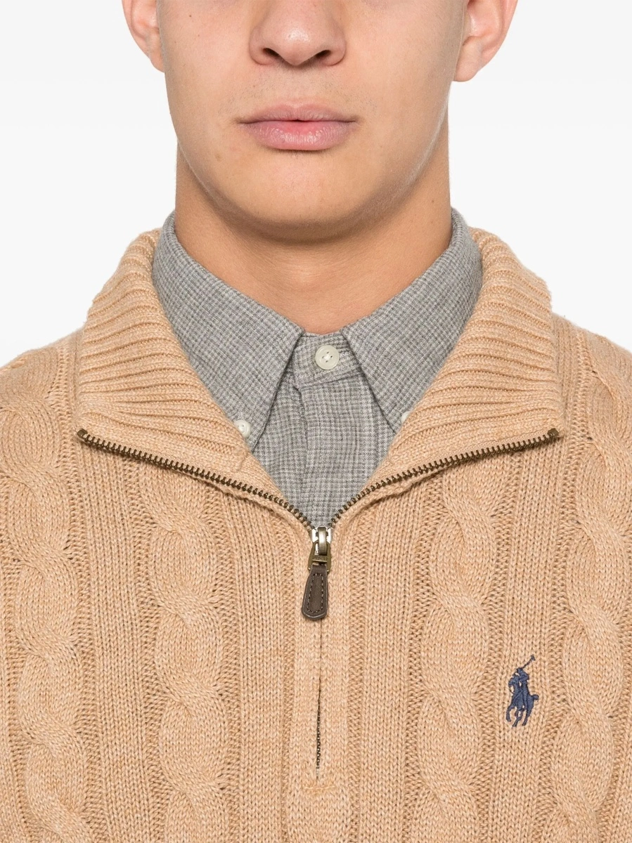 Pulover Ralph Lauren bej din bumbac - Img 7