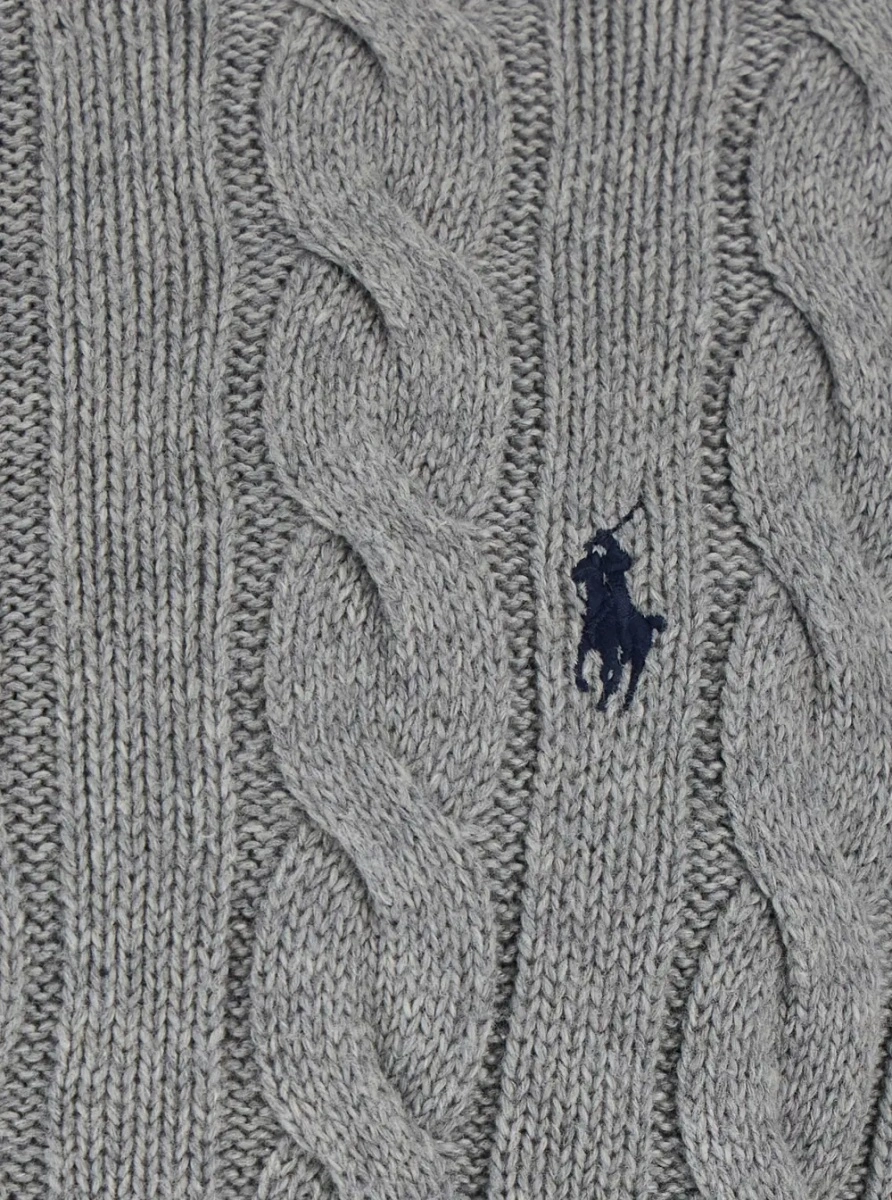 Pulover Ralph Lauren gri din bumbac - Img 3
