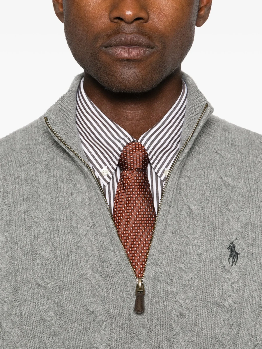 Pulover Ralph Lauren gri din casmir - Img 7