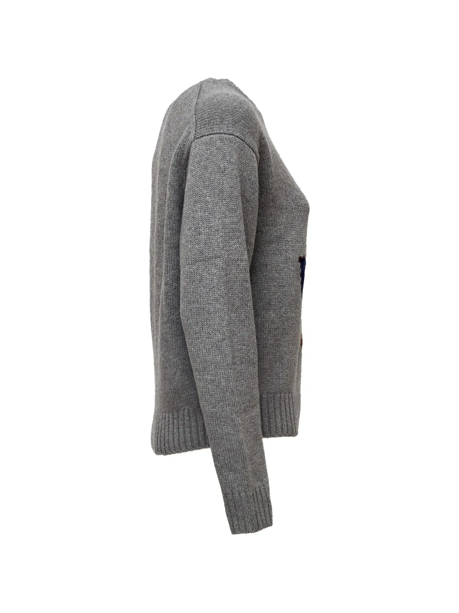 Pulover Ralph Lauren gri din lana si casmir - Img 5