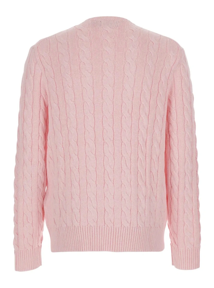 Pulover Ralph Lauren roz din bumbac - Img 2
