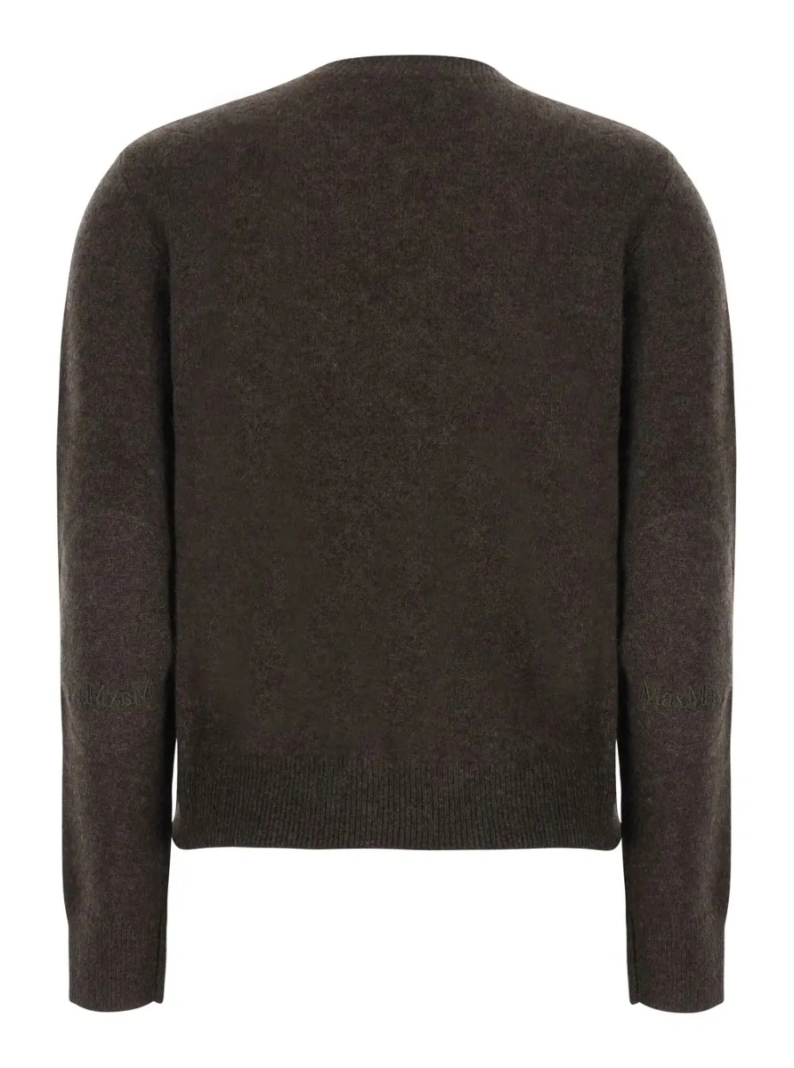 Pulover 'S MAXMARA maro din lana 'VOLIERA' - Img 2